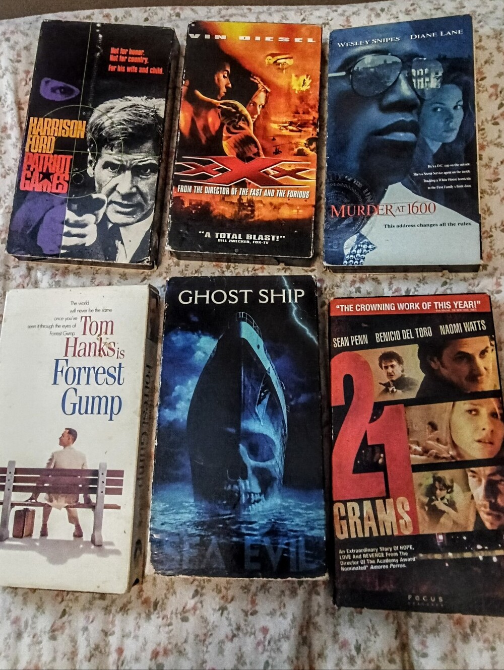Lot of 6 Vintage VHS Tapes - Action Thriller Bundle Forrest Gump xXx
